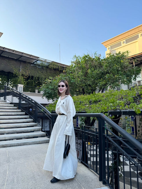 Women Collar Down Casual Shirts With Skirts and Belt Sets